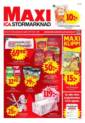 ica-maxi - ICA Maxi-reklambladet giltigt från 29/09 - 05/10