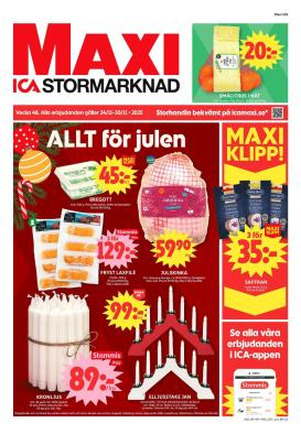 ica-maxi - ICA Maxi-reklambladet giltigt från 24/11 - 30/11