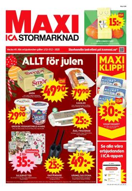 ica-maxi - ICA Maxi-reklambladet giltigt från 01/12 - 07/12