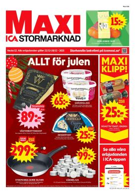 ica-maxi - ICA Maxi-reklambladet giltigt från 22/12 - 28/12