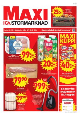 ica-maxi - ICA Maxi-reklambladet giltigt från 16/02/2026 - 22/02/2026