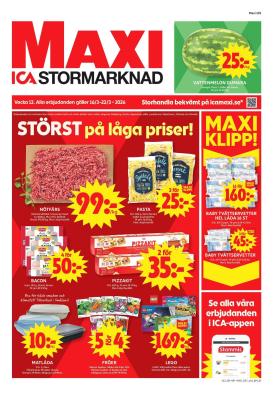 ica-maxi - ICA Maxi-reklambladet giltigt från 16/03/2026 - 22/03/2026