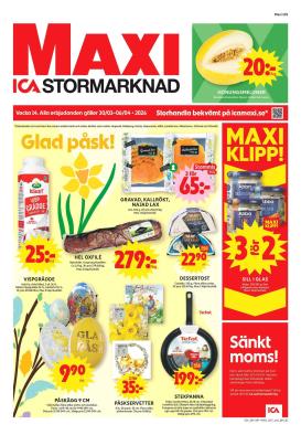 ica-maxi - ICA Maxi-reklambladet giltigt från 30/03/2026 - 06/04/2026