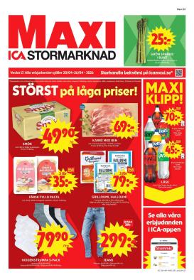 ica-maxi - Aktuellt ICA Maxi reklamblad giltigt från måndag 20/04/2026 till söndag 26/04/2026