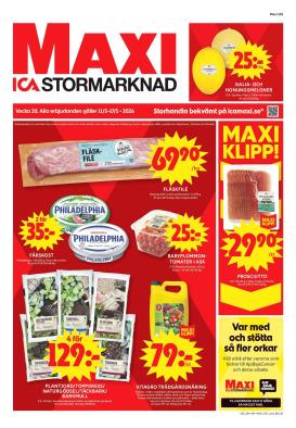 ica-maxi - Aktuellt ICA Maxi reklamblad giltigt från måndag 11/05/2026 till söndag 17/05/2026