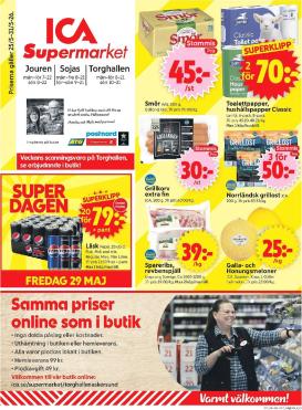 ica-supermarket - Aktuellt ICA Supermarket reklamblad från måndag, 25/05/2026 till söndag, 31/05/2026