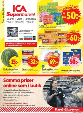 ica-supermarket - Aktuellt ICA Supermarket reklamblad från måndag, 08/06/2026 till söndag, 14/06/2026
