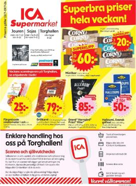 ica-supermarket - Aktuellt ICA Supermarket reklamblad från måndag, 13/07/2026 till söndag, 19/07/2026