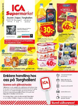 ica-supermarket - ICA Supermarket-reklambladet giltigt från 20/10 - 26/10