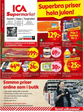ica-supermarket - ICA Supermarket-reklambladet giltigt från 22/12 - 28/12