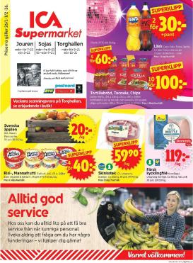 ica-supermarket - ICA Supermarket-reklambladet giltigt från 26/01 - 01/02