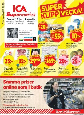ica-supermarket - ICA Supermarket-reklambladet giltigt från 02/02/2026 - 08/02/2026