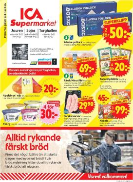 ica-supermarket - ICA Supermarket-reklambladet giltigt från 09/03/2026 - 15/03/2026