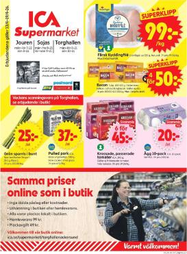 ica-supermarket - Aktuellt ICA Supermarket reklamblad giltigt från måndag 13/04/2026 till söndag 19/04/2026