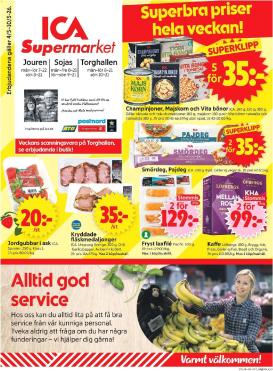 ica-supermarket - Aktuellt ICA Supermarket reklamblad giltigt från måndag 04/05/2026 till söndag 10/05/2026