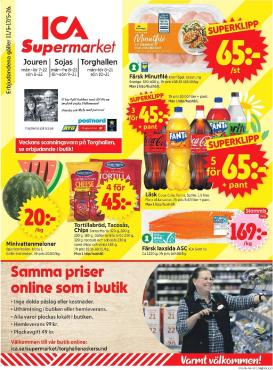 ica-supermarket - Aktuellt ICA Supermarket reklamblad giltigt från måndag 11/05/2026 till söndag 17/05/2026