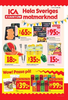 ica-kvantum - Aktuellt ICA Kvantum reklamblad från måndag, 01/06/2026 till söndag, 07/06/2026