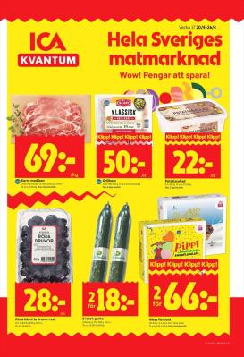 ica-kvantum - Aktuellt ICA Kvantum reklamblad giltigt från måndag 20/04/2026 till söndag 26/04/2026