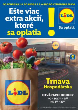 lidl - Aktuálny Lidl - Ponuka pre predajňu v Trnave leták od pondelka, 01.06.2026 do nedele, 07.06.2026