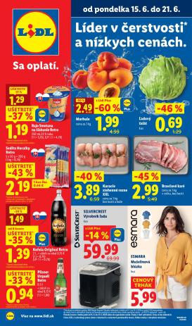 lidl - Nový Lidl leták od pondelka, 15.06.2026 do nedele, 21.06.2026