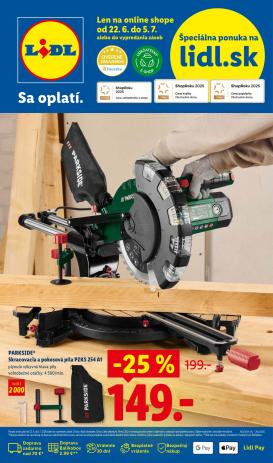 lidl - Aktuálny Lidl - Online ponuka leták od pondelka, 22.06.2026 do nedele, 05.07.2026