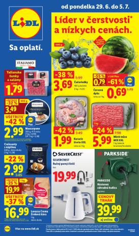 lidl - Nový Lidl leták od pondelka, 29.06.2026 do nedele, 05.07.2026