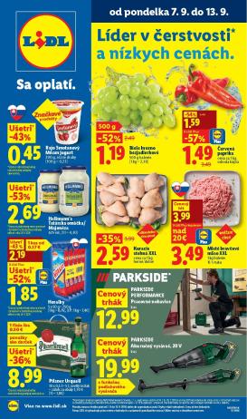lidl - Nový Lidl leták od pondelka, 07.09.2026 do nedele, 13.09.2026