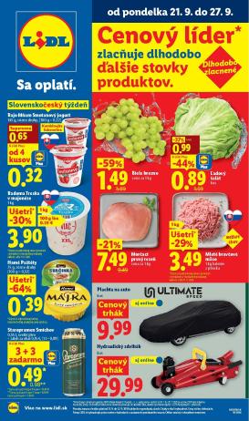 lidl - Nový Lidl leták od pondelka, 21.09.2026 do nedele, 27.09.2026