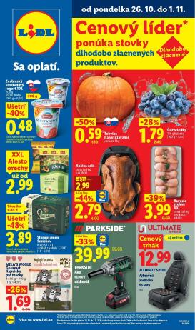 lidl - Aktuálny Lidl leták od pondelka, 26.10.2026 do nedele, 01.11.2026