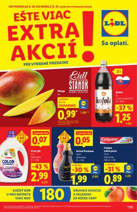 lidl - Leták Lidl - Extra akcie pre vybrané predajne platný od 06.10. do 12.10.