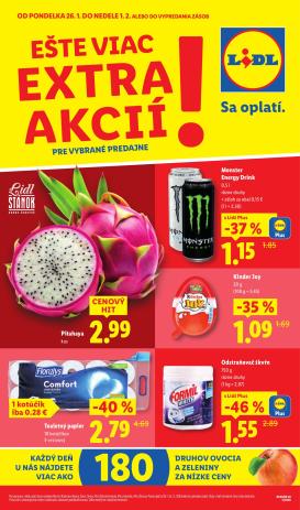 lidl - Leták Lidl - Špeciálne akcie - vybrané predajne platný od 26.01. do 01.02.
