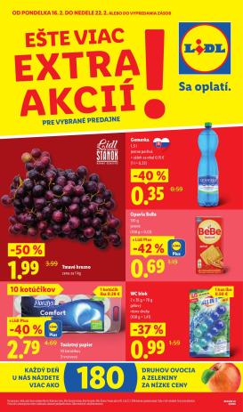 lidl - Leták Lidl - Špeciálne akcie - vybrané predajne platný od 16.02.2026 do 22.02.2026