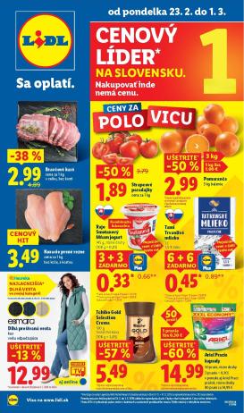 lidl - Leták Lidl platný od 23.02.2026 do 01.03.2026