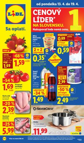 lidl - Aktuálny leták Lidl platný od pondelka, 13.04.2026 do nedele, 19.04.2026