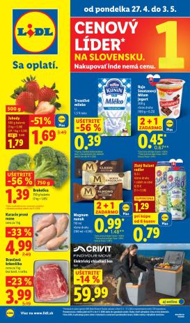 lidl - Nový leták Lidl od pondelka, 27.04.2026 do nedele, 03.05.2026