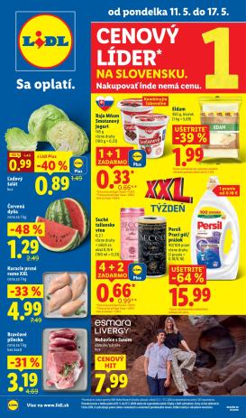 lidl - Aktuálny leták Lidl od pondelka, 11.05.2026 do nedele, 17.05.2026
