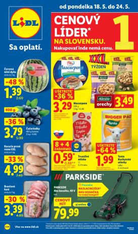 lidl - Nový Lidl leták od pondelka, 18.05.2026 do nedele, 24.05.2026