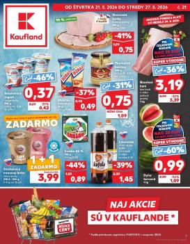 kaufland - Nový Kaufland leták od štvrtka, 21.05.2026 do stredy, 27.05.2026
