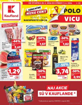 kaufland - Nový Kaufland leták od štvrtka, 28.05.2026 do stredy, 03.06.2026