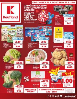 kaufland - Nový Kaufland leták od štvrtka, 10.09.2026 do stredy, 16.09.2026