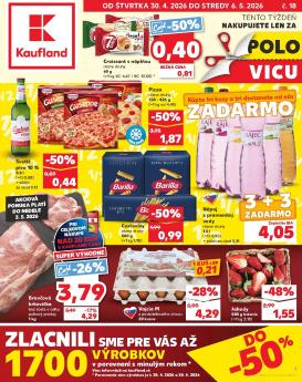 kaufland - Nový leták Kaufland od štvrtka, 30.04.2026 do stredy, 06.05.2026