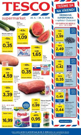 tesco - Nový Tesco supermarket leták od stredy, 20.05.2026 do utorka, 26.05.2026