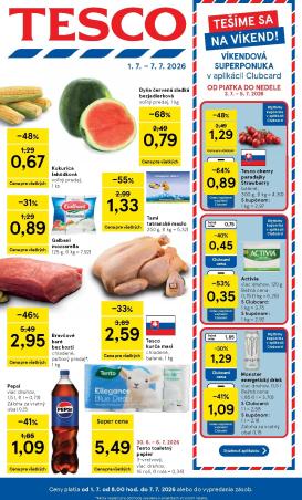 tesco - Nový Tesco leták od stredy, 01.07.2026 do utorka, 07.07.2026
