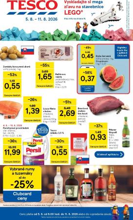 tesco - Nový Tesco leták od stredy, 05.08.2026 do utorka, 11.08.2026