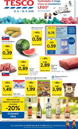 tesco - Nový Tesco leták od stredy, 12.08.2026 do utorka, 18.08.2026