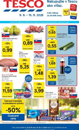 tesco - Nový Tesco leták od stredy, 09.09.2026 do utorka, 15.09.2026