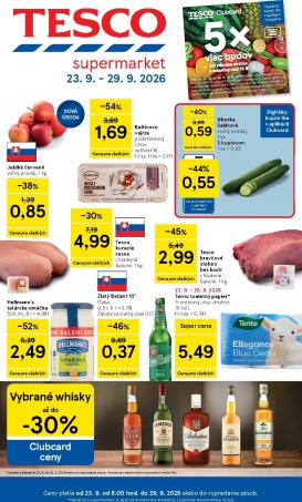 tesco - Nový Tesco supermarket leták od stredy, 23.09.2026 do utorka, 29.09.2026