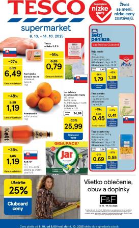 tesco - Leták Tesco supermarket platný od 08.10. do 14.10.