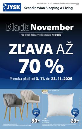 jysk - Leták JYSK - Black Friday platný od 03.11. do 23.11.