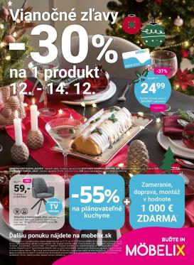 mobelix - Leták Möbelix - Vianočné zľavy platný od 08.12. do 28.12.